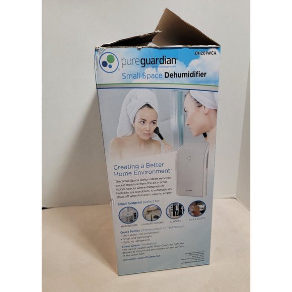 Pure Guardian Small Space Dehumidifier, Model # DH201WCA - Picture 2 of 7